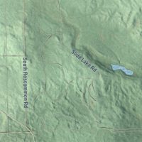 Second close-up of the map of Nester, Michigan print showing more streets and buildings
