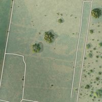 Second close-up of the map of Netos, Texas print showing more streets and buildings
