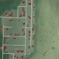 Second close-up of the map of Nettle Lake, Ohio print showing more streets and buildings