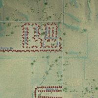 Second close-up of the map of Nevada, Texas print showing more streets and buildings