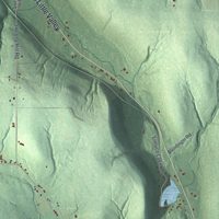 Second close-up of the map of New Albion, New York print showing more streets and buildings