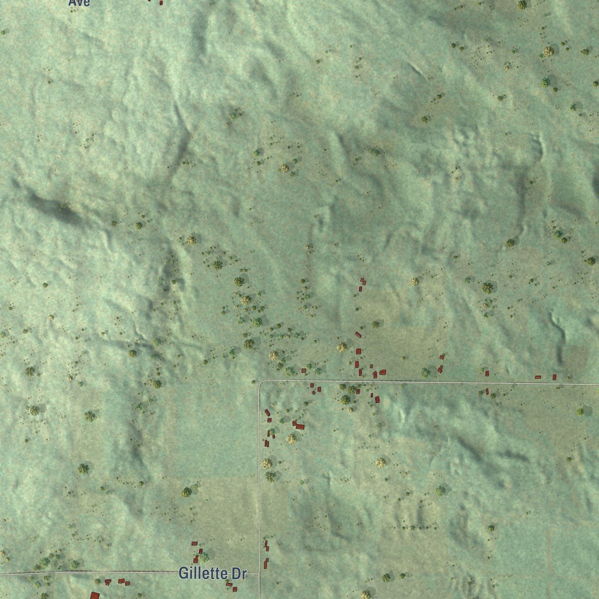 Second close-up of the map of New Haven, Adams County, Wisconsin print showing more streets and buildings