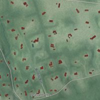 Second close-up of the map of New Vernon, New Jersey print showing more streets and buildings