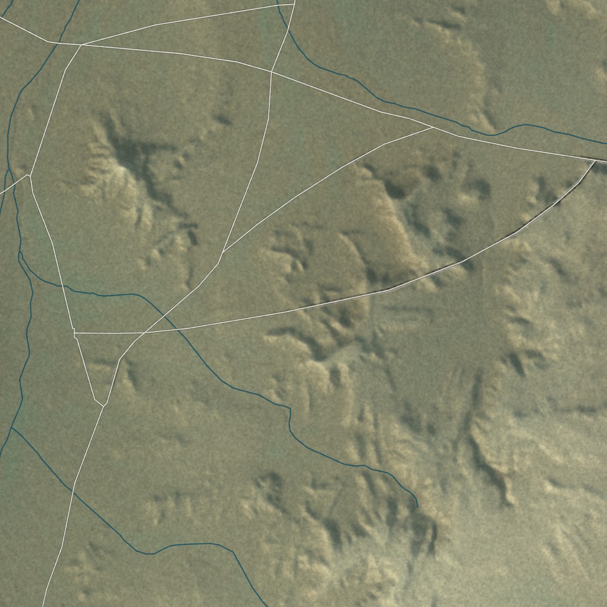 Second close-up of the map of Newcomb, New Mexico print showing more streets and buildings