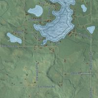 Second close-up of the map of Newfield, Michigan print showing more streets and buildings