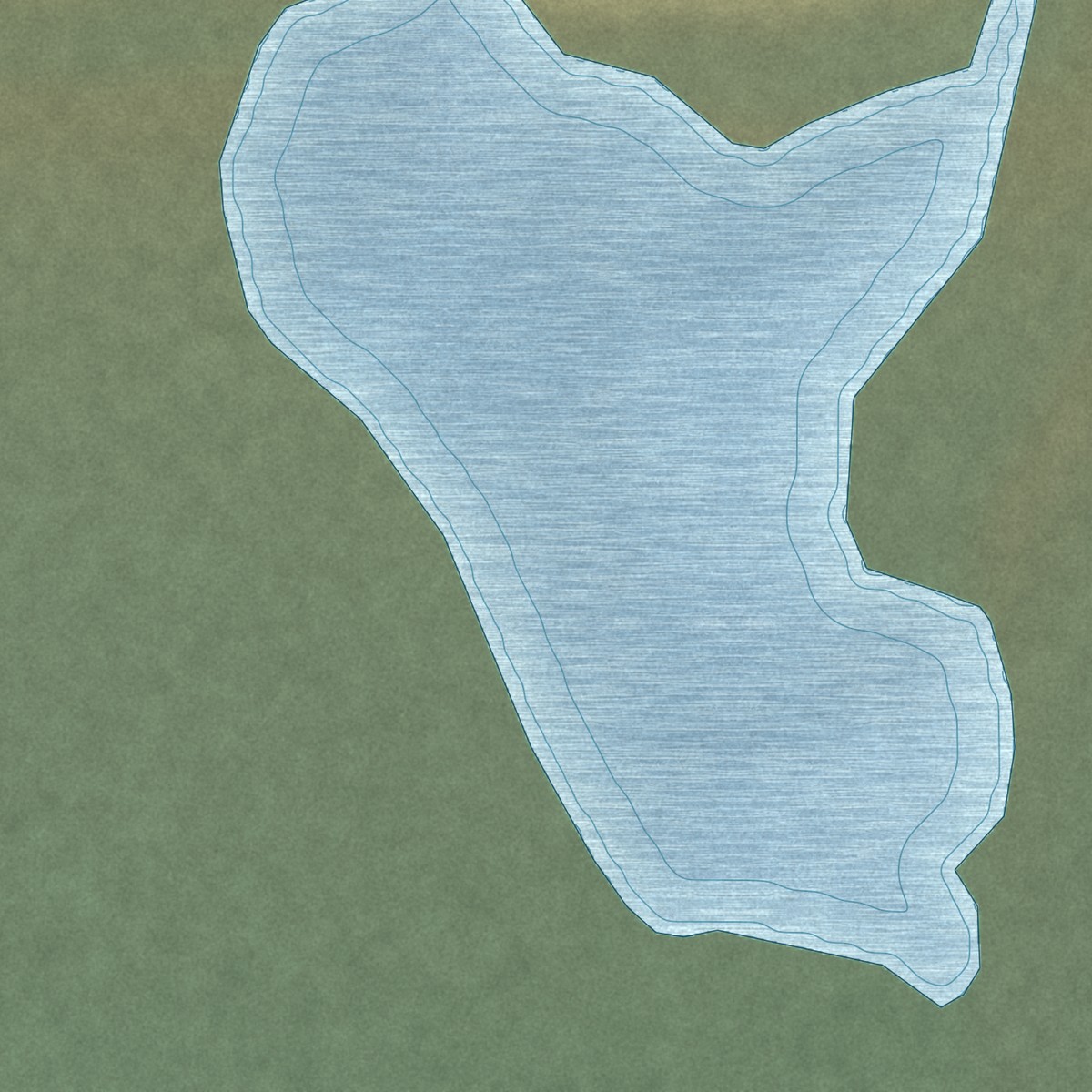 Second close-up of the map of Newtok, Alaska print showing more streets and buildings