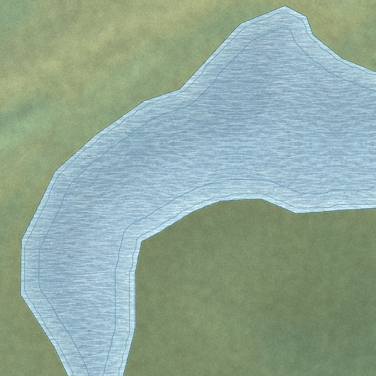 Second close-up of the map of Nikolai, Alaska print showing more streets and buildings