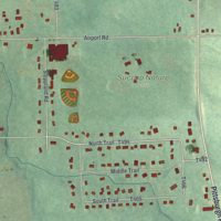 Second close-up of the map of Nixon, Pennsylvania print showing more streets and buildings