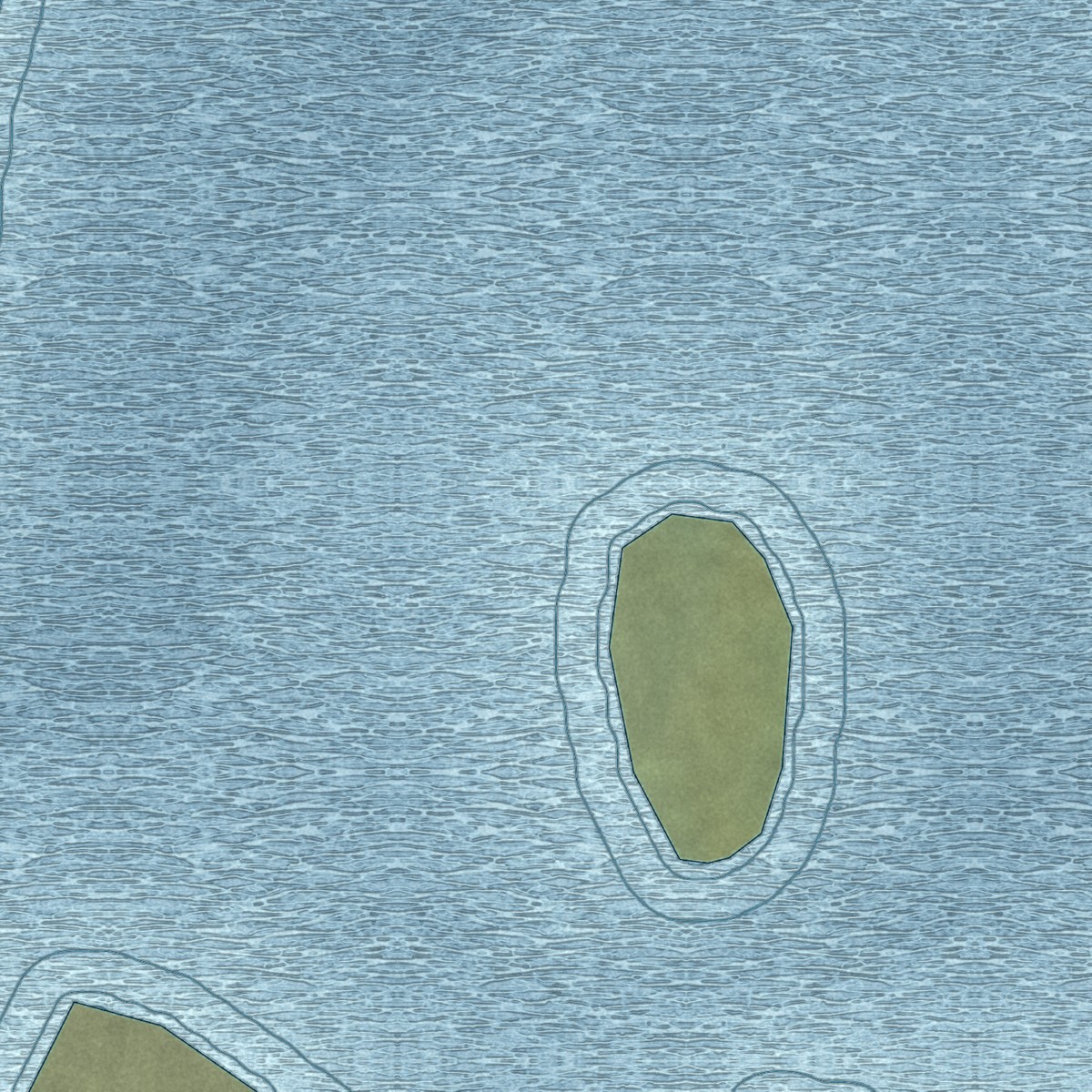 Second close-up of the map of Noatak, Alaska print showing more streets and buildings