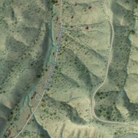 Second close-up of the map of Nogal, New Mexico print showing more streets and buildings