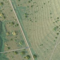 Second close-up of the map of Normanna, Texas print showing more streets and buildings