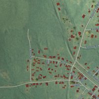 Second close-up of the map of Norphlet, Arkansas print showing more streets and buildings