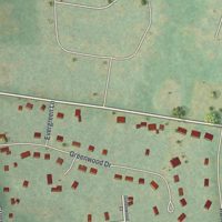 Second close-up of the map of North Ballston Spa, New York print showing more streets and buildings