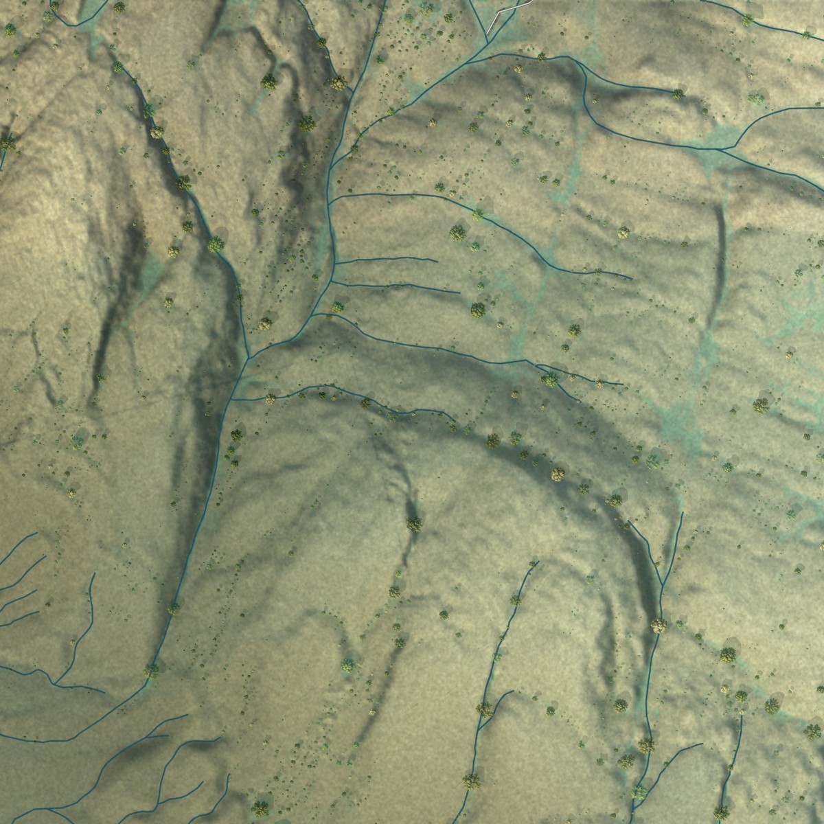 Second close-up of the map of North Omak, Washington print showing more streets and buildings