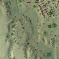 Second close-up of the map of North Rose, New York print showing more streets and buildings