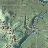 Second close-up of the map of North Sewickley, Pennsylvania print showing more streets and buildings