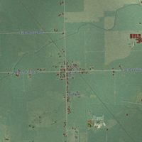 Second close-up of the map of North Star, Michigan print showing more streets and buildings