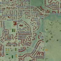 Second close-up of the map of Northfield, Minnesota print showing more streets and buildings