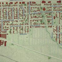Second close-up of the map of Northlake, Illinois print showing more streets and buildings