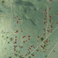Second close-up of the map of Northport, Wisconsin print showing more streets and buildings