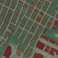 Second close-up of the map of Northvale, New Jersey print showing more streets and buildings