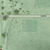 Second close-up of the map of Northville, South Dakota print showing more streets and buildings