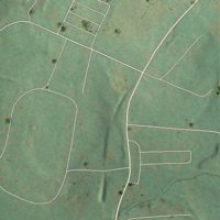 Second close-up of the map of Norvelt, Pennsylvania print showing more streets and buildings