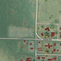 Second close-up of the map of Norwood, Colorado print showing more streets and buildings