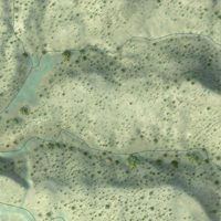 Second close-up of the map of Nucla, Colorado print showing more streets and buildings