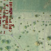Second close-up of the map of Oak Grove, Illinois print showing more streets and buildings