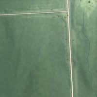 Second close-up of the map of Oak, Nebraska print showing more streets and buildings