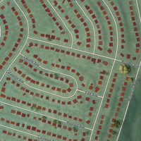 Second close-up of the map of Oak Valley, New Jersey print showing more streets and buildings