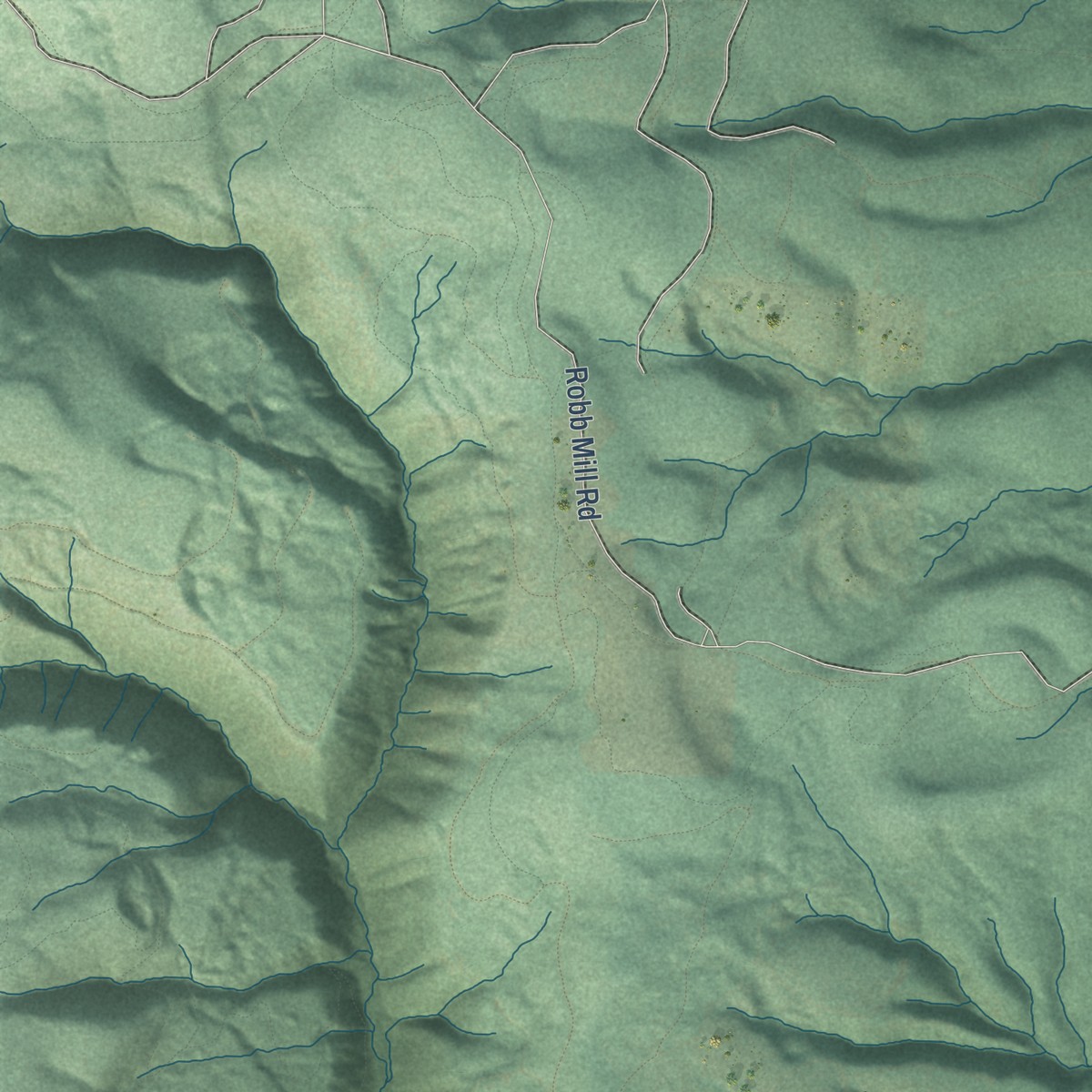 Second close-up of the map of Oakdale, Oregon print showing more streets and buildings