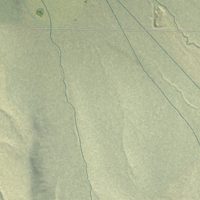 Second close-up of the map of Oakley, Idaho print showing more streets and buildings