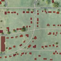 Second close-up of the map of Oakview, Missouri print showing more streets and buildings