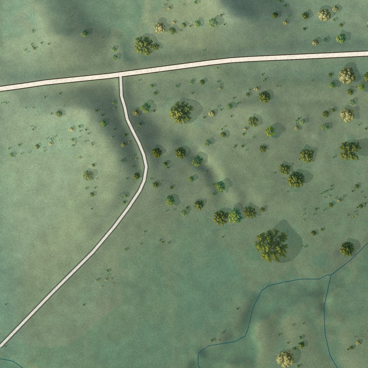 Second close-up of the map of Obert, Nebraska print showing more streets and buildings