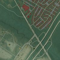 Second close-up of the map of Ocean Acres, New Jersey print showing more streets and buildings