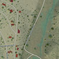 Second close-up of the map of Ochoco West, Oregon print showing more streets and buildings