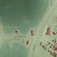 Second close-up of the map of Odell, Illinois print showing more streets and buildings