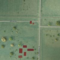 Second close-up of the map of Odessa, Minnesota print showing more streets and buildings