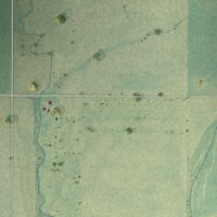 Second close-up of the map of Odin, Kansas print showing more streets and buildings