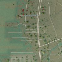 Second close-up of the map of Ohkay Owingeh, New Mexico print showing more streets and buildings