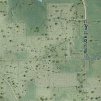 Second close-up of the map of Old Mill Creek, Illinois print showing more streets and buildings