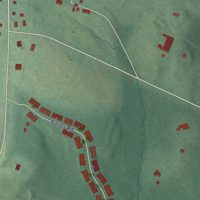 Second close-up of the map of Oldwick, New Jersey print showing more streets and buildings