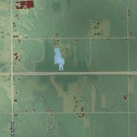 Second close-up of the map of Orange, Ionia County, Michigan print showing more streets and buildings