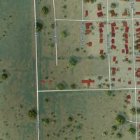 Second close-up of the map of Ordway, Colorado print showing more streets and buildings