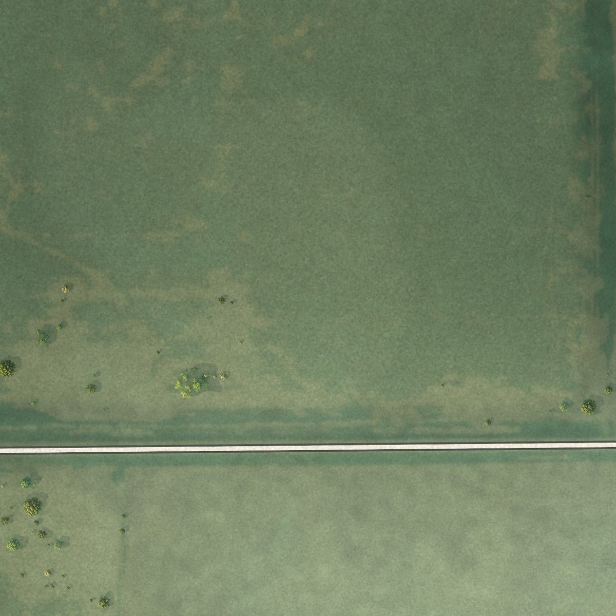 Second close-up of the map of Orient, South Dakota print showing more streets and buildings