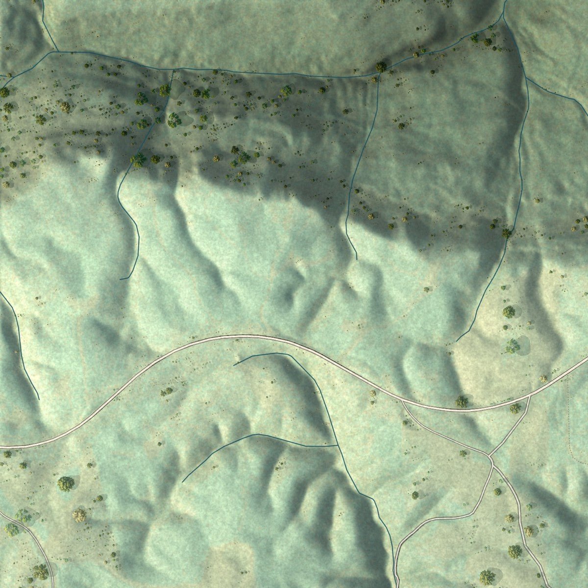 Second close-up of the map of Orme, Tennessee print showing more streets and buildings