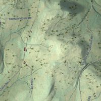 Second close-up of the map of Orwell, Pennsylvania print showing more streets and buildings