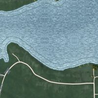 Second close-up of the map of Oswego, Indiana print showing more streets and buildings